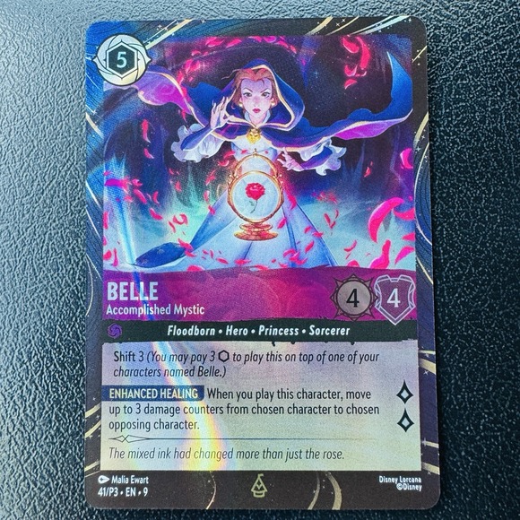 LORCANA 2025 Magical Place Belle Disney DCA Beauty Beast Mystic QUEST Promo  Card
